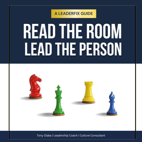 READ THE ROOM. LEAD THE PERSON