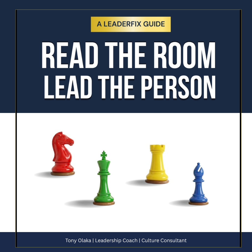 READ THE ROOM. LEAD THE PERSON