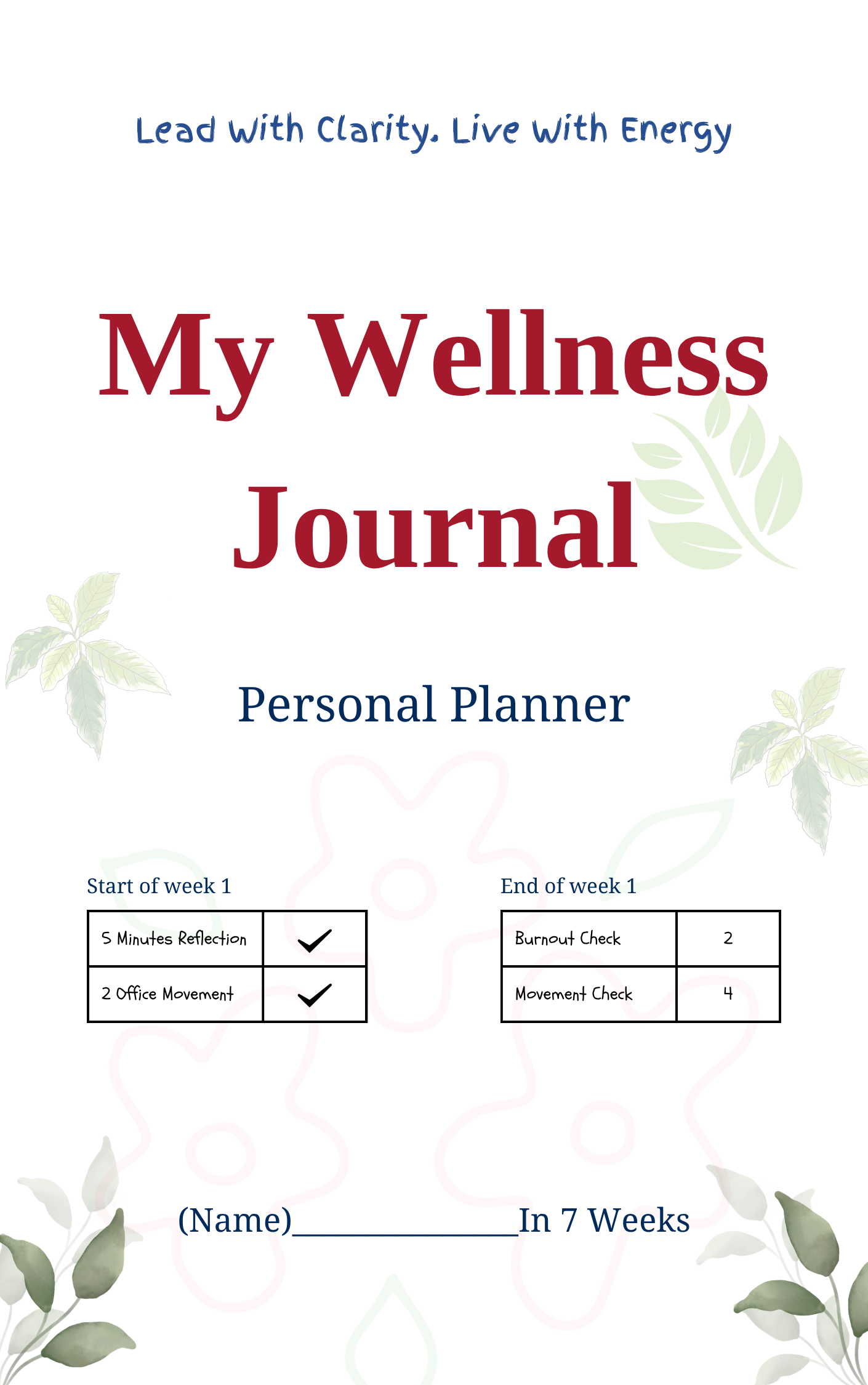 My Wellness Journal